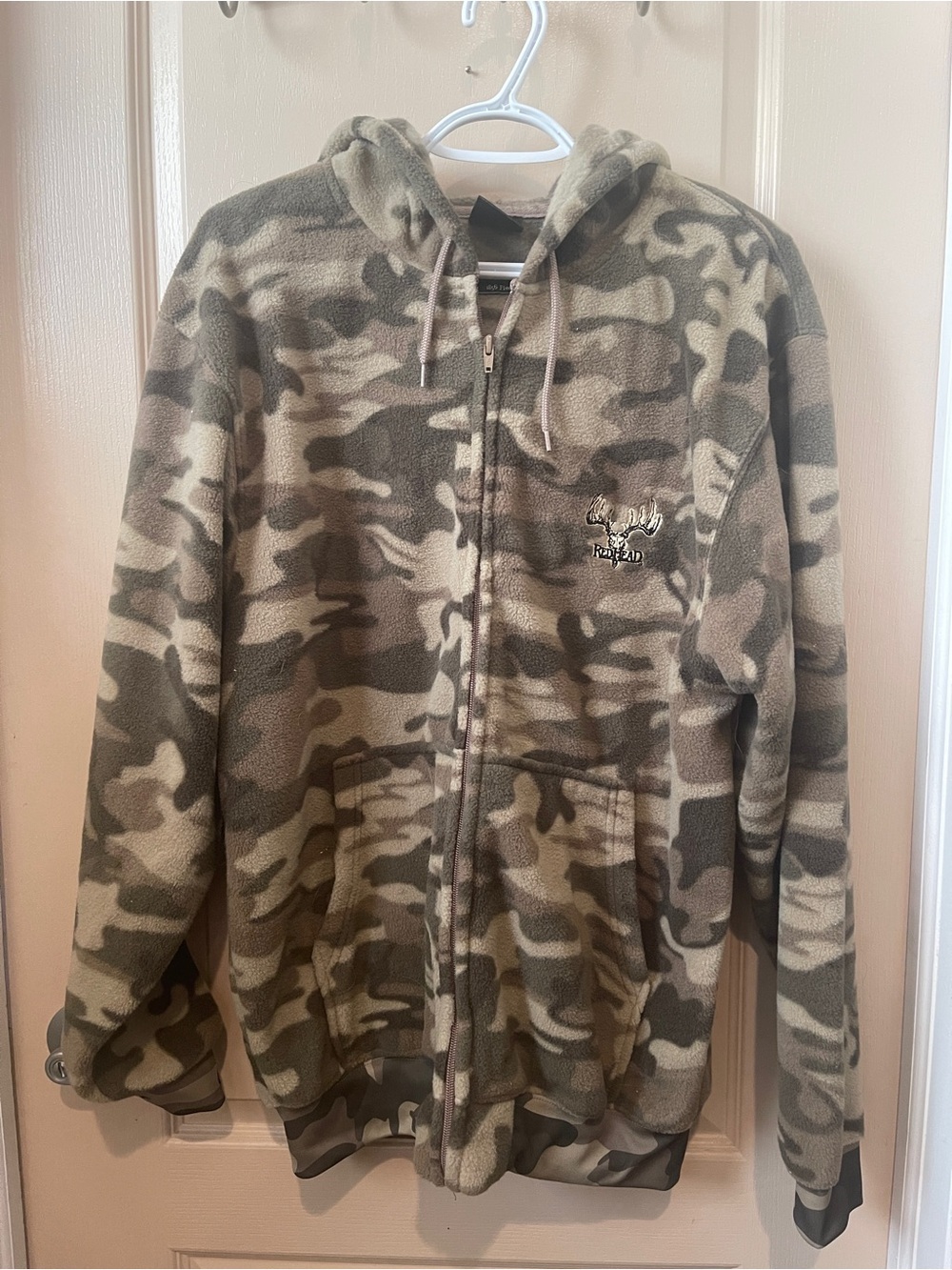RedHead Camo Fleece Zip-Up Hoodie Men’s Medium